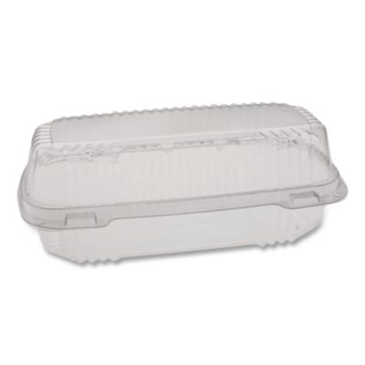 PCTYCI81048 ClearView SmartLock Hinged Lid Container, 23 oz, 8.5 x 4 x 2.5, Clear, Plastic, 250/Carton PACTIV EVERGREEN CORPORATION