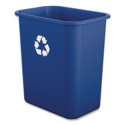 BWK28QTRECYCLEB Recycling Container, 7 gal, Polypropylene, Blue BOARDWALK