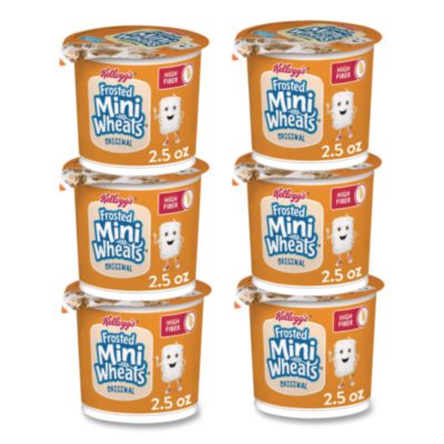 KEB42799 Breakfast Cereal, Frosted Mini Wheats, Single-Serve, 6/box KELLOGG'S
