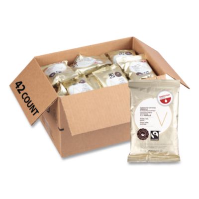 SEA1092836 Premeasured Flavored Coffee Packs, Ft Vanilla, 2oz Packet, 42/carton