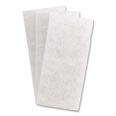 MMM08003B Doodlebug White Utility and Burnish Pads, 4.62 x 10, White, 10/Carton