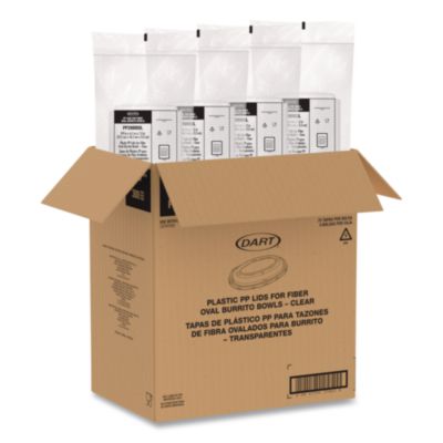 DCCPP28BBDL Dome Covers and Lids, For 28 oz Container, 6.75 x 9.5 x 1.83, Clear, 300/Carton