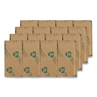 APAAPVEK416 Recycled Multifold Paper Towels, 1-Ply, 9.5 x 9.5, Natural Kraft, 250/Pack, 16 Packs/Carton AMERICAN PAPER CONVERTING