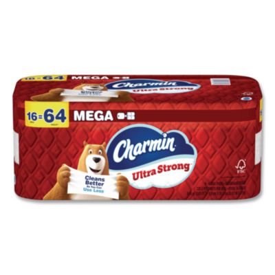 PGC13215 Ultra Strong Bathroom Tissue, Mega Roll, Septic Safe, 2-Ply, White, 220 Sheets/Roll, 16 Rolls/Pack PROCTER & GAMBLE