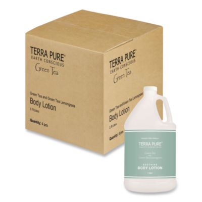 DHS002270 Terra Pure Lotion Gallon, 1 gal Bottle, Green Tea and Lemongrass Scent, 4/Carton DIVERSIFIED HOSPITALITY SOLUTIONS, LTD.