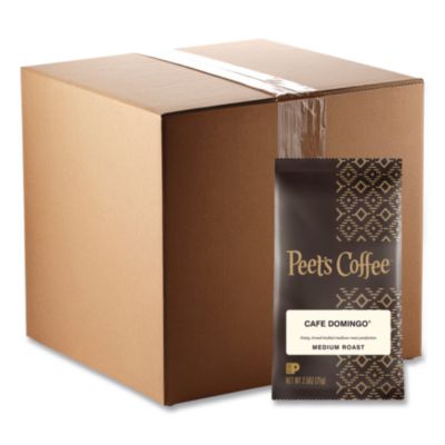 PEE504918 Coffee Portion Packs, Cafe Domingo Blend, 2.5 Oz Frack Pack, 18/box PEETS