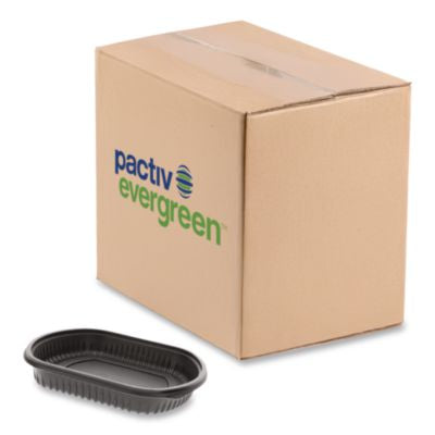 PCT0CN846360000 Clearview Micromax Microwavable Container, 36 oz, 9.38 x 8 x 1.5, Black, Plastic, 250/Carton