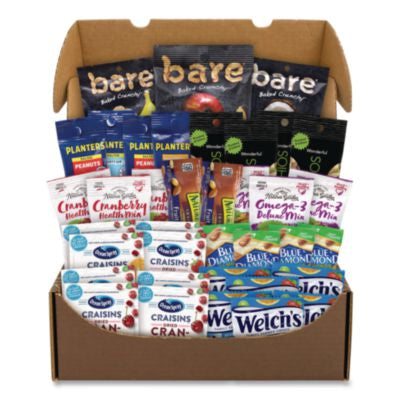 GRR70000155 Fruits and Nuts Snack Box, 37 Assorted Snacks/Box