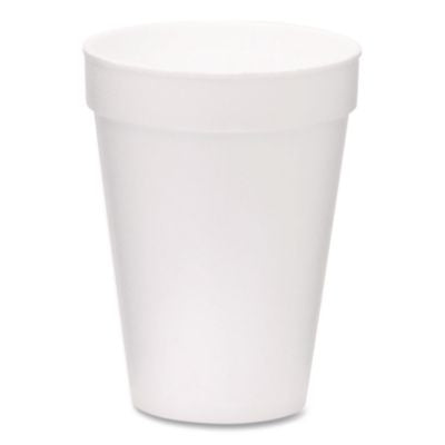 WCP221972 Foam Drink Cups, 14 oz, White, 1,000/Carton