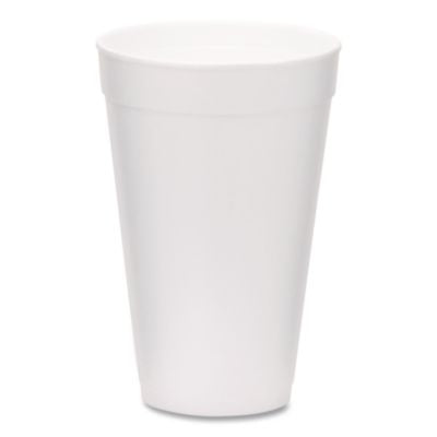 WCP221974 Foam Drink Cups, 16 oz, White, 500/Carton