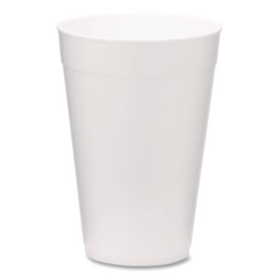 WCP221981 Foam Drink Cups, 32 oz, White, 500/Carton