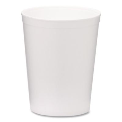 WCP222001 Foam Containers, Tall Style, 32 oz, White, 250/Carton