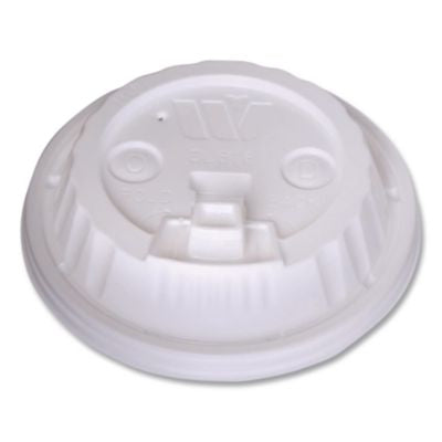 WCP222061 Plastic Lids for Foam Cups and Bowls, Dome, Fits 12 oz to 24 oz Hot Cups, White, 1,000/Carton