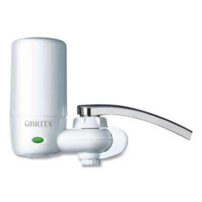 CLO42201 Water Faucet Mount Filtration System with 1 Elite Advanced Replacement Filter, White