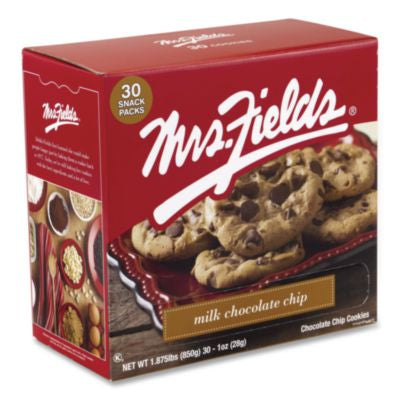 GRR21200009 Milk Chocolate Chip Cookies, 1 oz, Indidually Wrapped Pack, 30/Carton