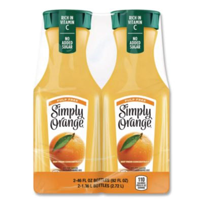 GRR90200102 Orange Juice Pulp Free, 52 oz Bottle, 2/Pack