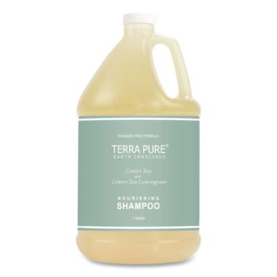 DHS002287EA Terra Pure Shampoo Gallon, Green Tea Lemongrass Scent, 1 gal Bottle DIVERSIFIED HOSPITALITY SOLUTIONS, LTD.