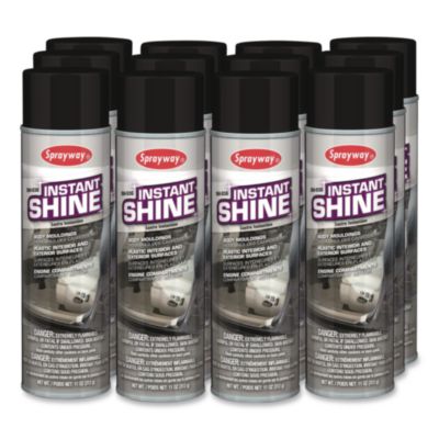 CGCSW936 Instant Shine Silicone Spray, 12 oz Aerosol Can, 12/Carton PLZ CORP