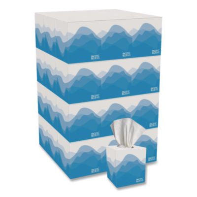 GPC462 Pacific Blue Select Cube Box Facial Tissue, 2-Ply, White, 100 Sheets/box, 36 Boxes/carton GEORGIA PACIFIC