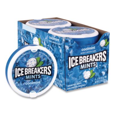 GRR22002642 Sugar-Free Cool Mints, Coolmint, 1.5 oz Tin, 8 Tins/Carton