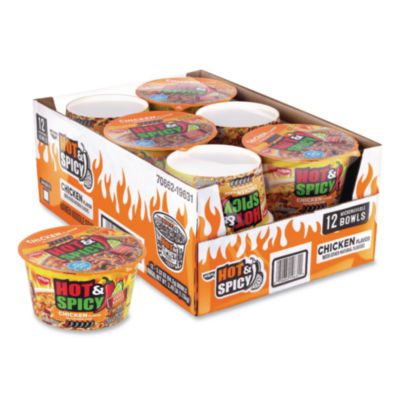 GRR22002656 Hot and Spicy Chicken Soup Bowl, Chicken, 3.32 oz Bowl, 12/Carton