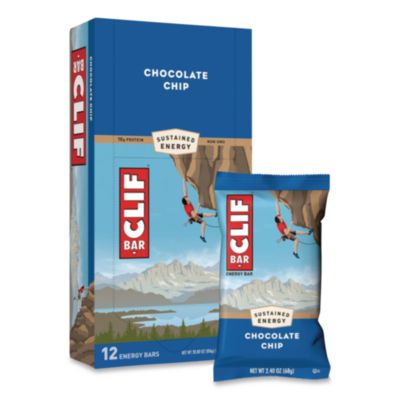 CBC160004 Energy Bar, Chocolate Chip, 2.4 Oz, 12/box CLIF BAR & COMPANY