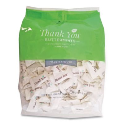 HMT000501 Thank You Buttermints Candies, 26 Oz Bag HOSPITALITY MINTS