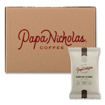 PCO23004 100% Pure Coffee, Decaffeinated, 1.5 Oz Pack, 42 Packs/carton PAPANICHOLAS COFFEE