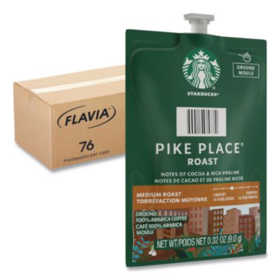 LAV48103 Starbucks Pike Place Roast Coffee Freshpack, 76/Carton