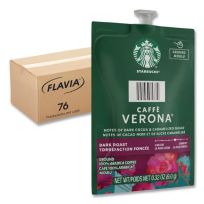 LAV48104 Starbucks Caffe Verona Coffee Freshpack, 76/Carton LAVAZZA
