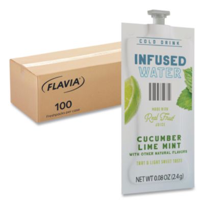 LAV48051 Cucumber Lime Mint Infused Water Freshpack, 100/Carton LAVAZZA