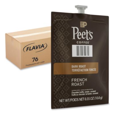 LAV48036 Peet's French Roast Coffee Freshpack, 76/Carton