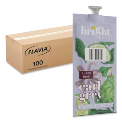 LAV48026 The Bright Tea Co. Earl Grey Black Tea Freshpack, 100/Carton LAVAZZA