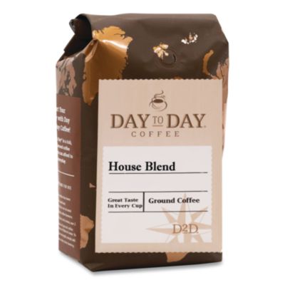 PCO33700 100% Pure Coffee, House Blend, Ground, 28 Oz Bag PAPANICHOLAS COFFEE