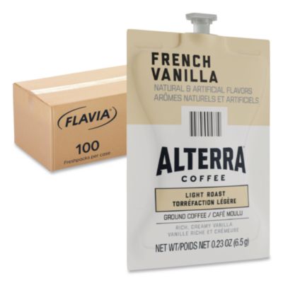 LAV48009 Alterra French Vanilla Coffee Freshpack, 100/Carton LAVAZZA