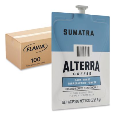 LAV48017 Alterra Sumatra Coffee Freshpack, 100/Carton LAVAZZA