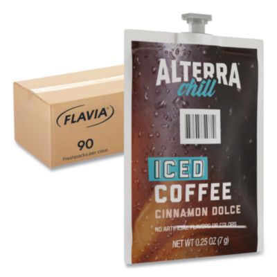 LAV48061 Alterra Cinnamon Dolce Iced Coffee Freshpack, 90/Carton LAVAZZA