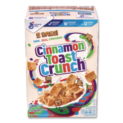 GRR22002621 Cereal, Cinnamon, 2 Bags/Box, 49.5 oz Box