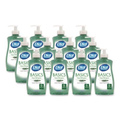DIA35488 Basics Hypoallergenic Liquid Hand Soap, Floral, 11 oz, 12/Carton DIAL PROFESSIONAL