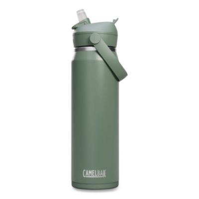 WLB2855303001 Thrive FlipStraw Stainless Steel Vacuum Insulated Water Bottle, 32 oz, Moss CAMELBAK