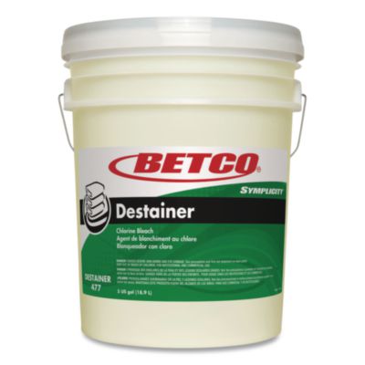 BET4777800 Symplicity Destainer, Mild Chlorine Scent, 5 gal Pail BETCO CORPORATION