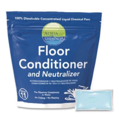 DVO9320929 Aqua ChemPacs Floor Conditioner and Neutralizer, 100 ChemPacs/Carton DIVERSEY