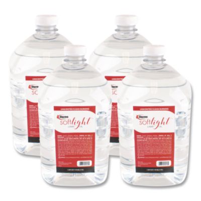 STE30644 Soft Light Liquid Wax Lamp Oil, Clear, 1 gal Bottle, 4/Carton STERNO GROUP