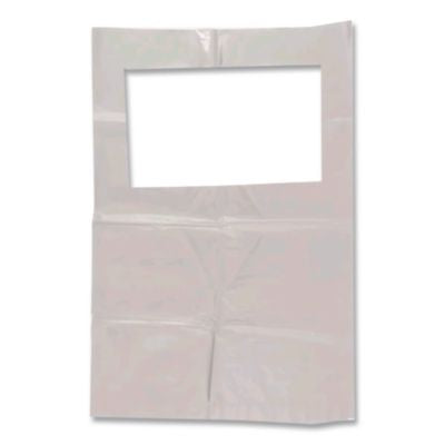HOSLBSF500HD Scensibles Universal Receptable Liner Bags with 7.5" Wrap-Around Mounting Strap, 12.5" x 23", White, 500/Carton HOSPECO