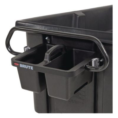 RCP2221459 BRUTE Ergonomic Rotomolded Tilt Truck Handle and Caddy, 25.45 x 12.82 x 15, Black RUBBERMAID COMMERCIAL PROD.