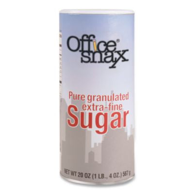 OFX00019 Sugar Canister, 20 oz Reclosable Canister OFFICE SNAX, INC.