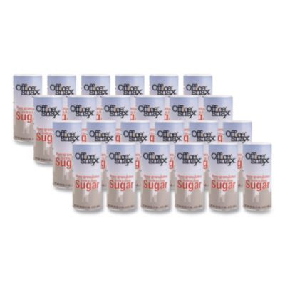 OFX00019CT Sugar Canister, 20 oz Reclosable Canister, 24/Carton OFFICE SNAX, INC.