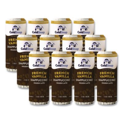 CDS600041 French Vanilla Snappuccino Frozen Latte Pod, 7. 1 oz Pod for ColdSnap Machine, 12/Carton