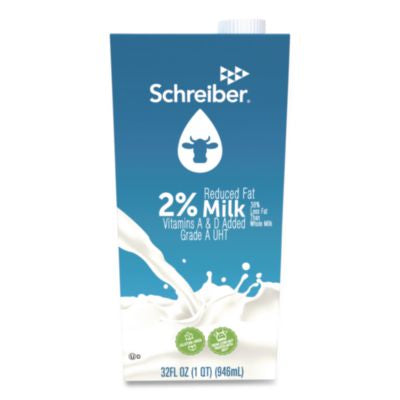 AGOPAU93048 2% Milk, 32 oz, 12/Carton AGROPUR DAIRY COOPERATIVE