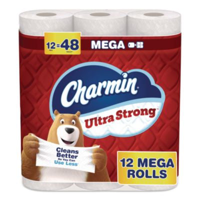 PGC32173 Ultra Strong Bathroom Tissue, Septic Safe, 2-Ply, White, 220 Sheets/Roll, 12 Rolls/Pack PROCTER & GAMBLE